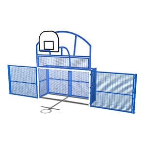 Goal unit with side panels