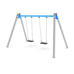 Two Flat Seats Steel Swing Thumbnail