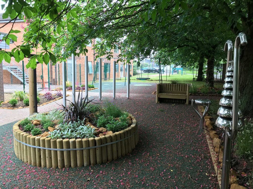 Heavy Equipment Playground >> Play|Birch Wood Special School Sensory Garden - Caloo Ltd Heavy Equipment Playground >> Play|Birch Wood Special School Sensory Garden - Caloo Ltd