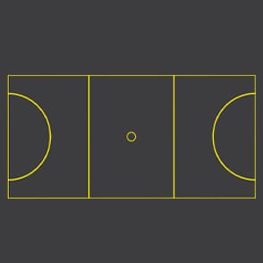 Netball sports markings Thumbnail