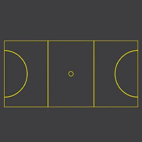 Netball sports markings Thumbnail