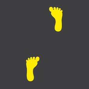 foot print floor markings Thumbnail
