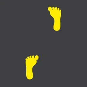 foot print floor markings Thumbnail