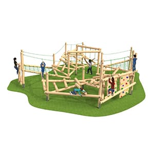 Large Wooden Climbing Frame Thumbnail