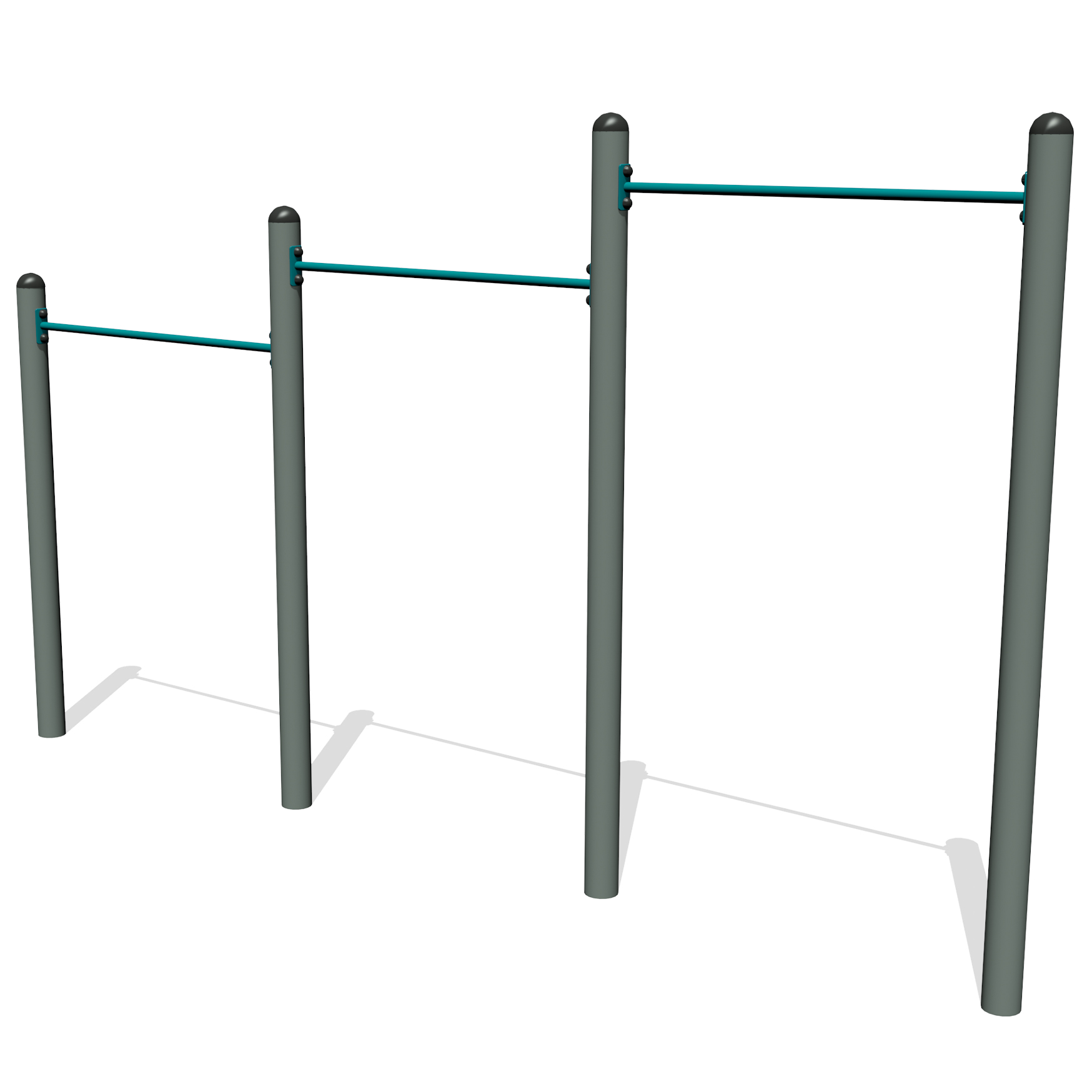 Horizontal Bars Outdoor Gym Equipment Outdoor horizontal bars for pull ups and chin ups in park fitness areas