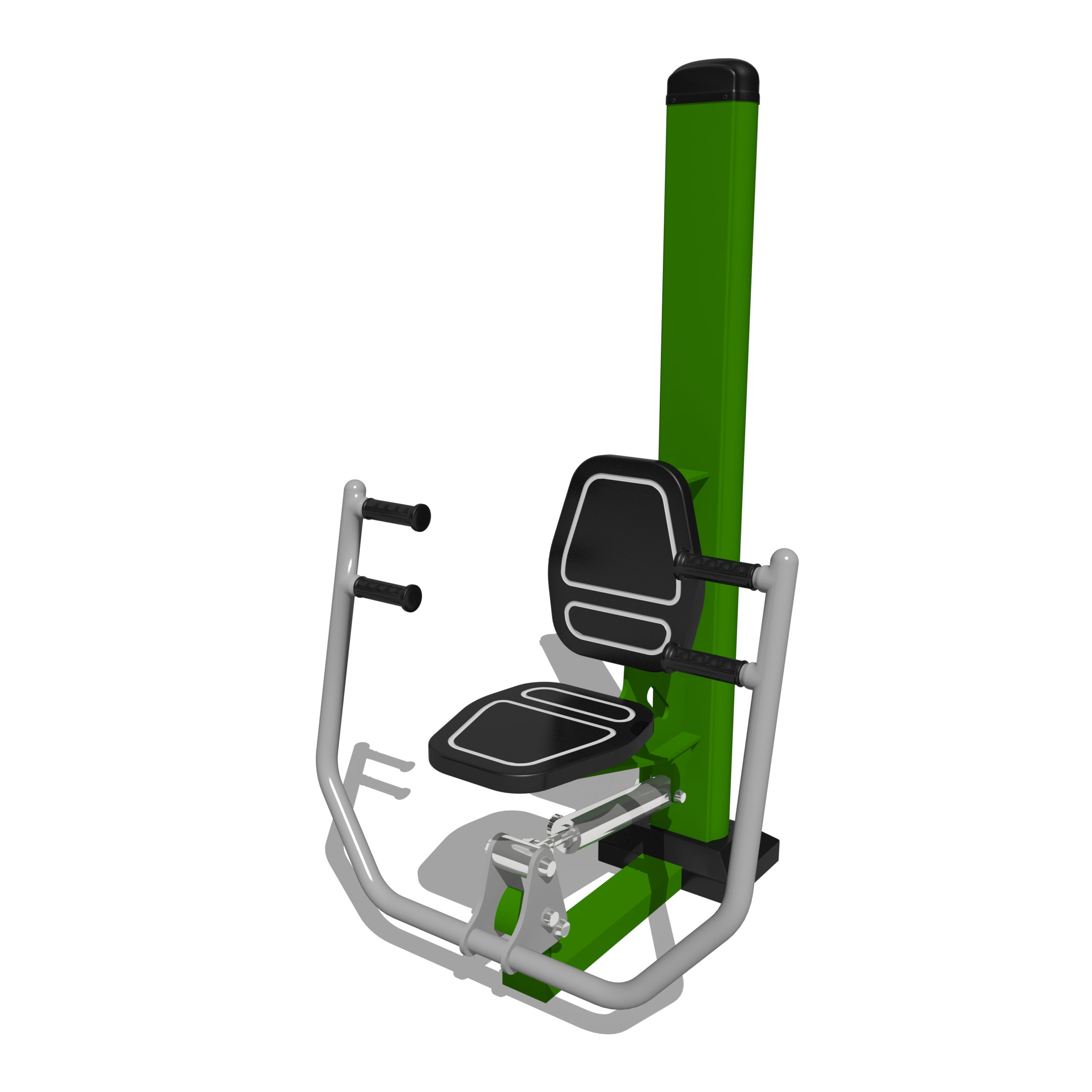 Hydraulic chest press outdoor gym equipment for parks and open fitness spaces