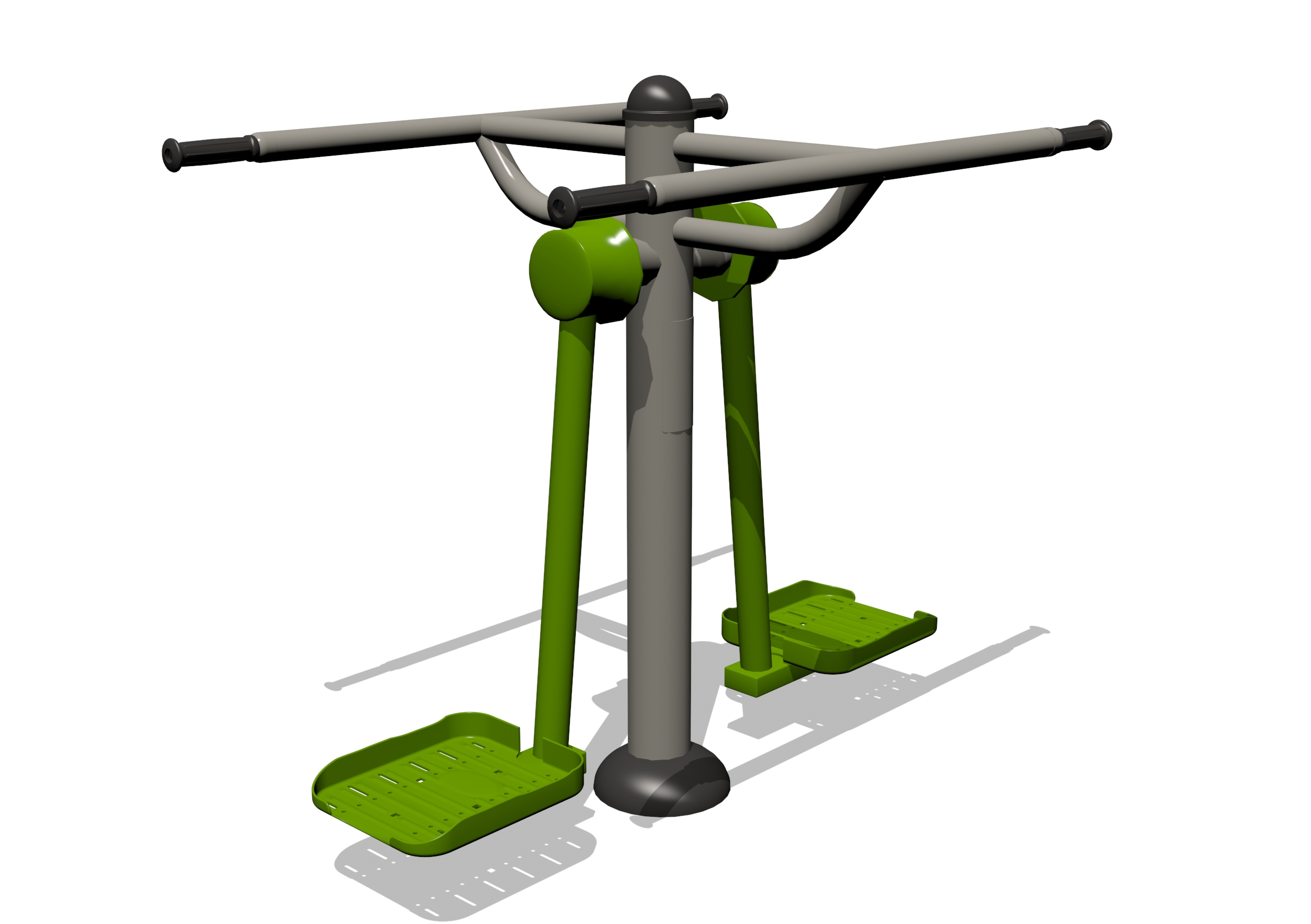 CW-08 skier outdoor gym equipment for parks and public fitness areas