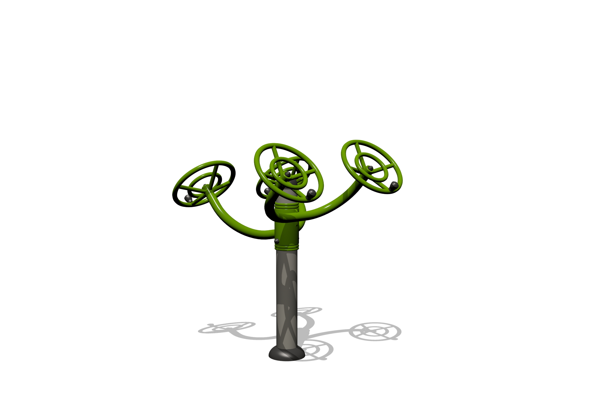 CW-13 Tai Chi wheel outdoor gym equipment for parks and community fitness areas