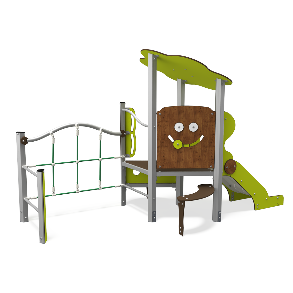 BA 06-1004-A15_g v2-INT Baby playhouse multiplay unit with low platforms, slides and sensory panels BA 06-1004