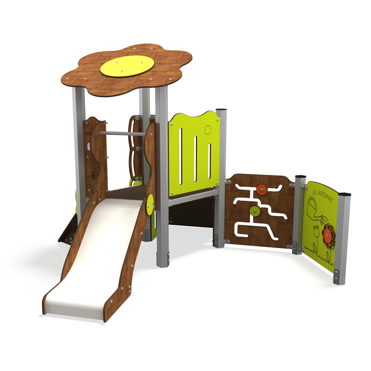 Baby playhouse multiplay unit with slides and sensory panels for ages 1–3 years, product code BA 06-1013