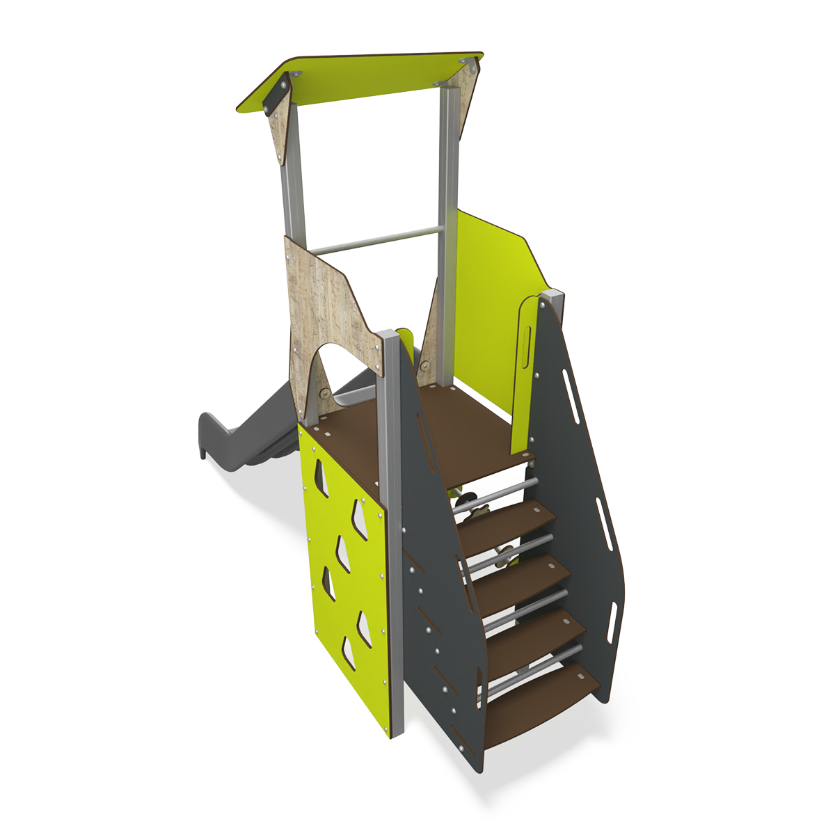 CO 12-1005-X29_f v3-INT steel multiplay unit with HDPE panels CO 12-1005-X29 for children aged 3–14 years