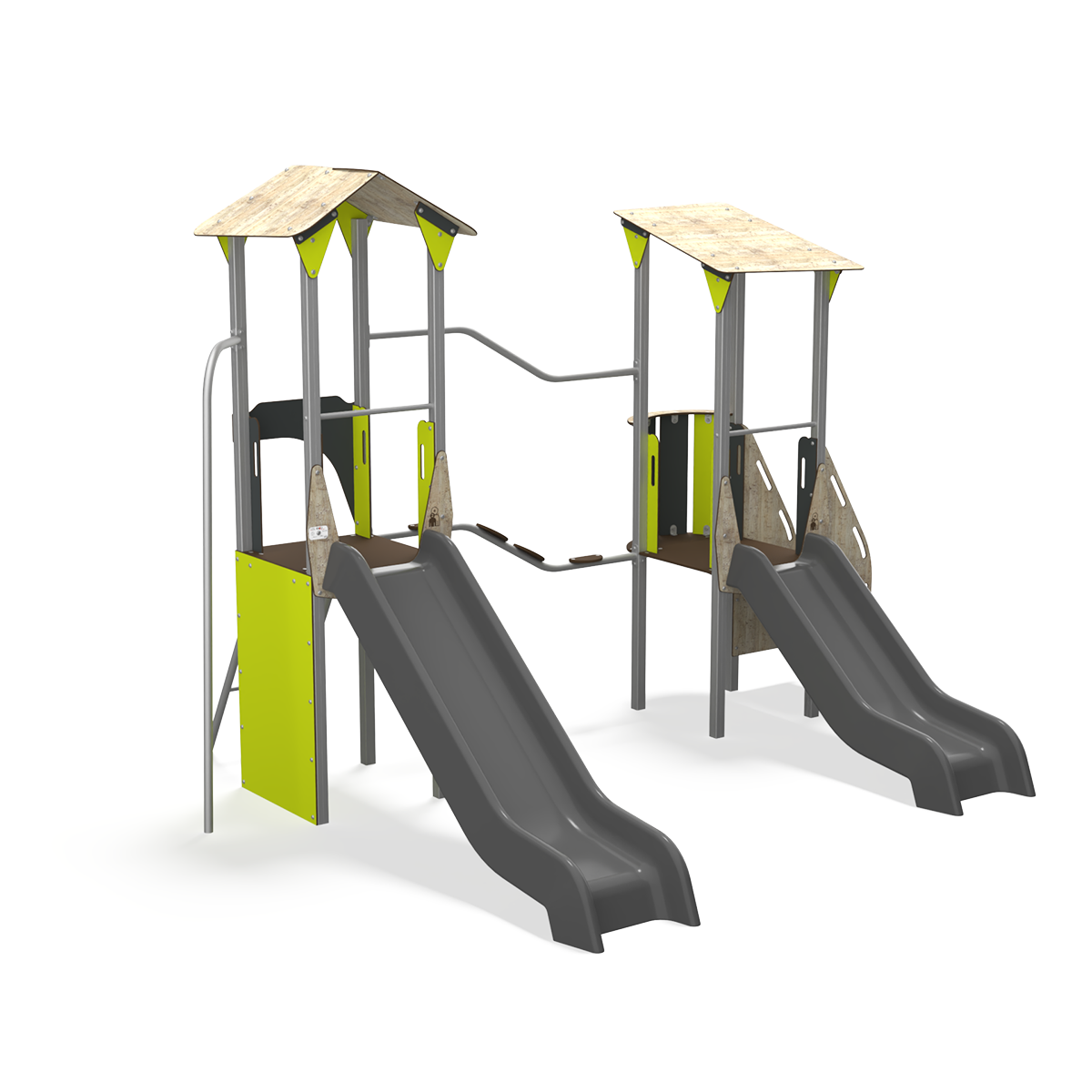 steel multiplay unit with HDPE panels CO 12-2005-X29 for children aged 3–14 years