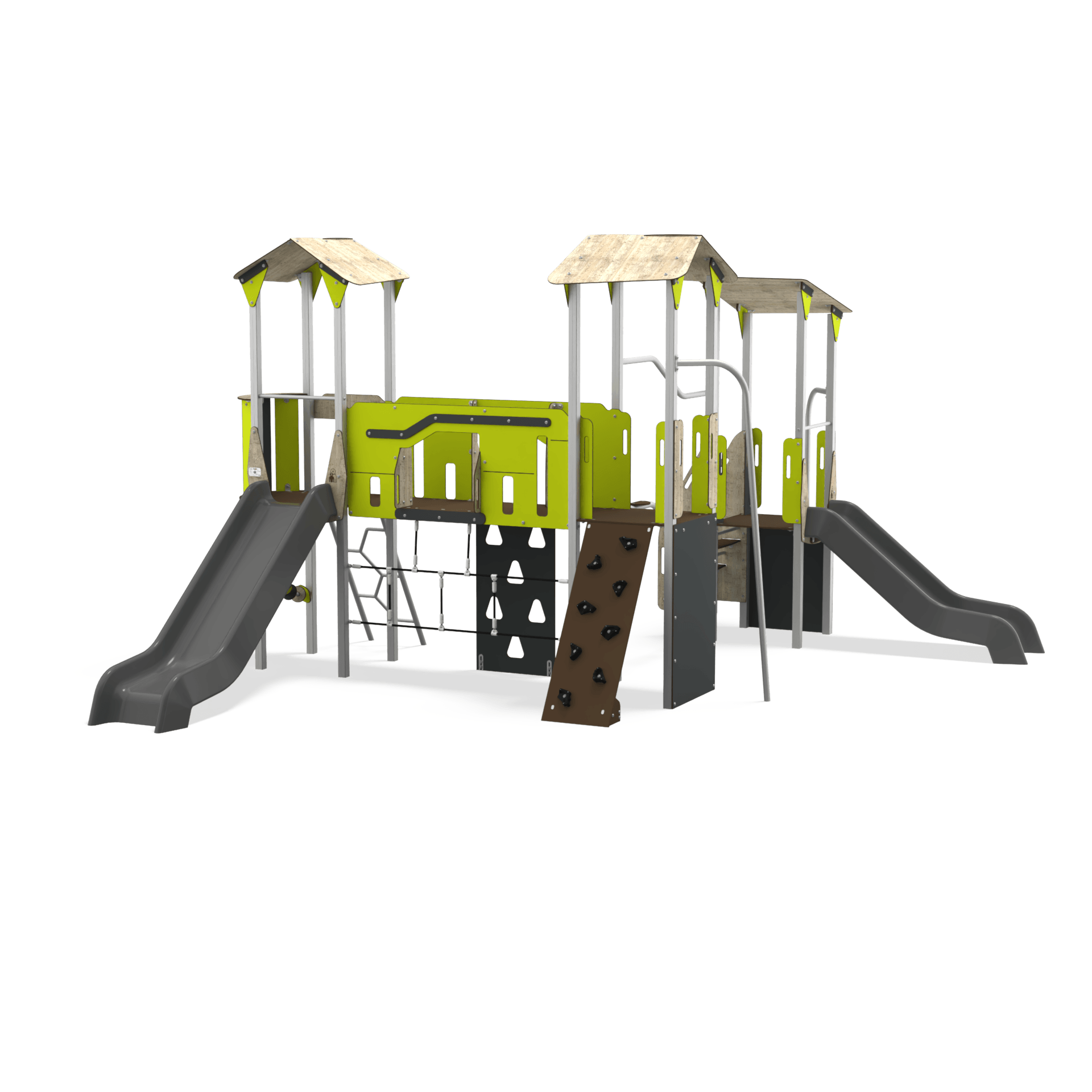 CO 12-3004-X29_f v2-INT steel multiplay unit with HDPE panels CO 12-3004-X29 for children aged 3–14 years