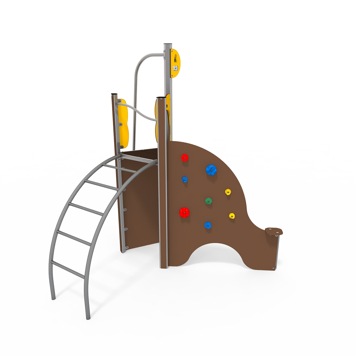 Balance and climbing multiplay unit with beams and activity panels EQ 15-1001