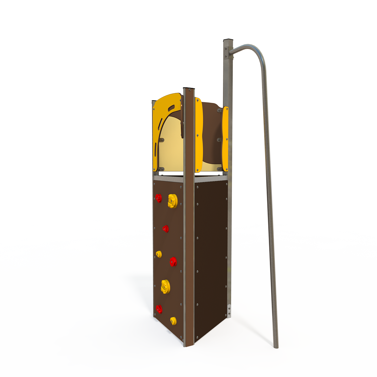 Balance and climbing multiplay unit with beams and activity panels EQ 15-1008