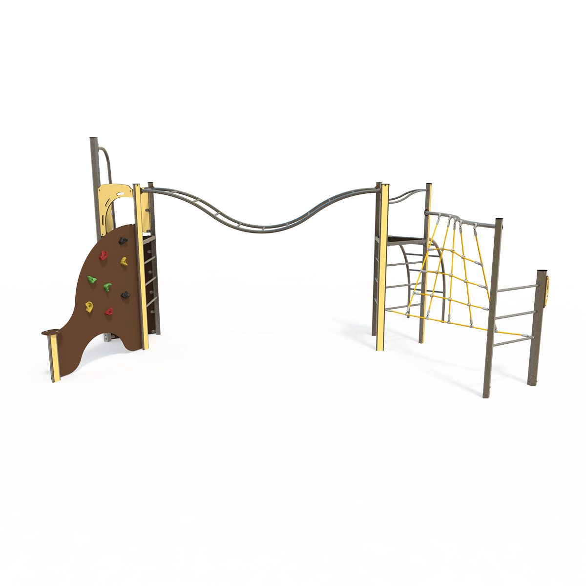 Balance and climbing multiplay unit with beams and activity panels EQ 15-2001