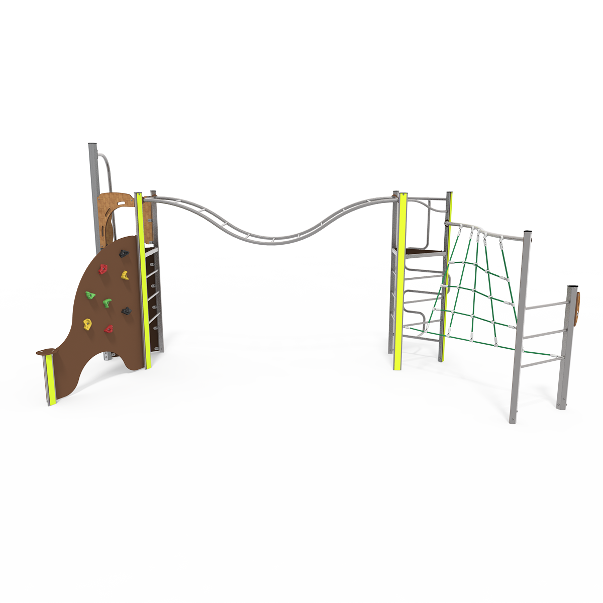 Balance and climbing multiplay unit with beams and activity panels EQ 15-2007