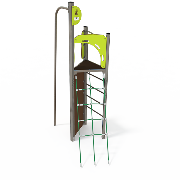 Steel balance and climbing multiplay unit with beams and activity panels EQ 18-1022