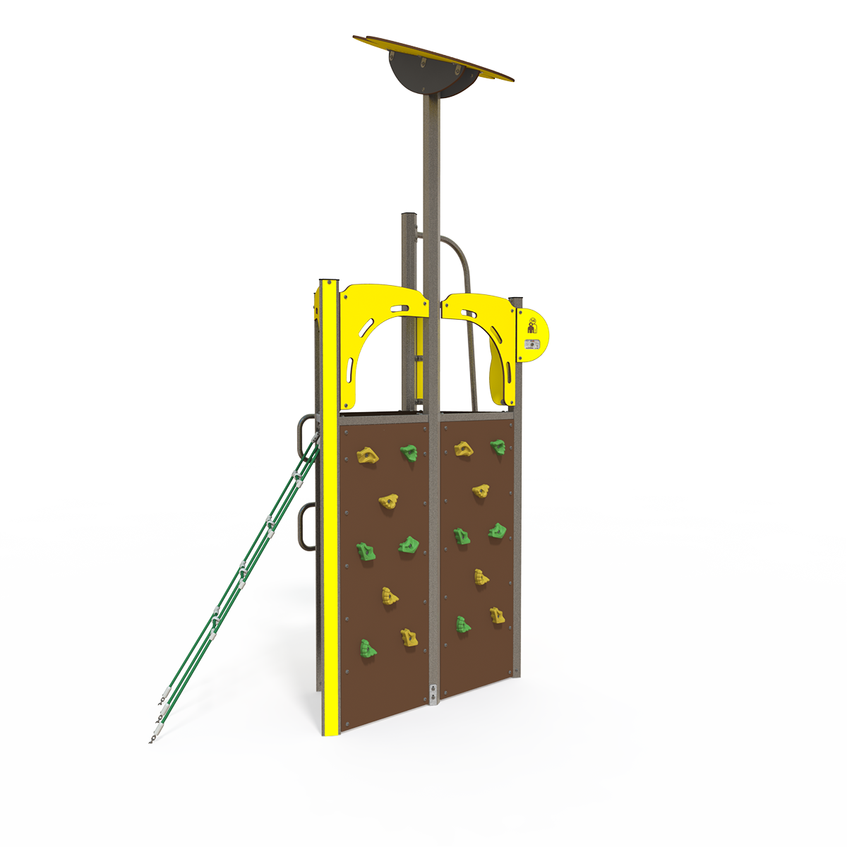 Balance and climbing multiplay unit with beams and activity panels EQ 18-1023
