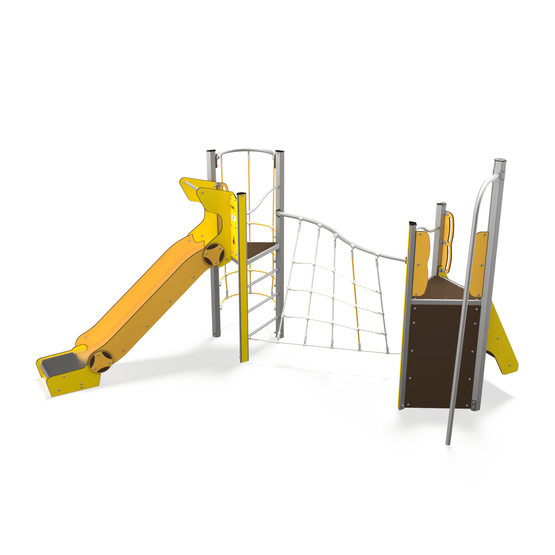 Maxi steel multiplay unit with slides, climbing walls, and activity panels MA 12-2023