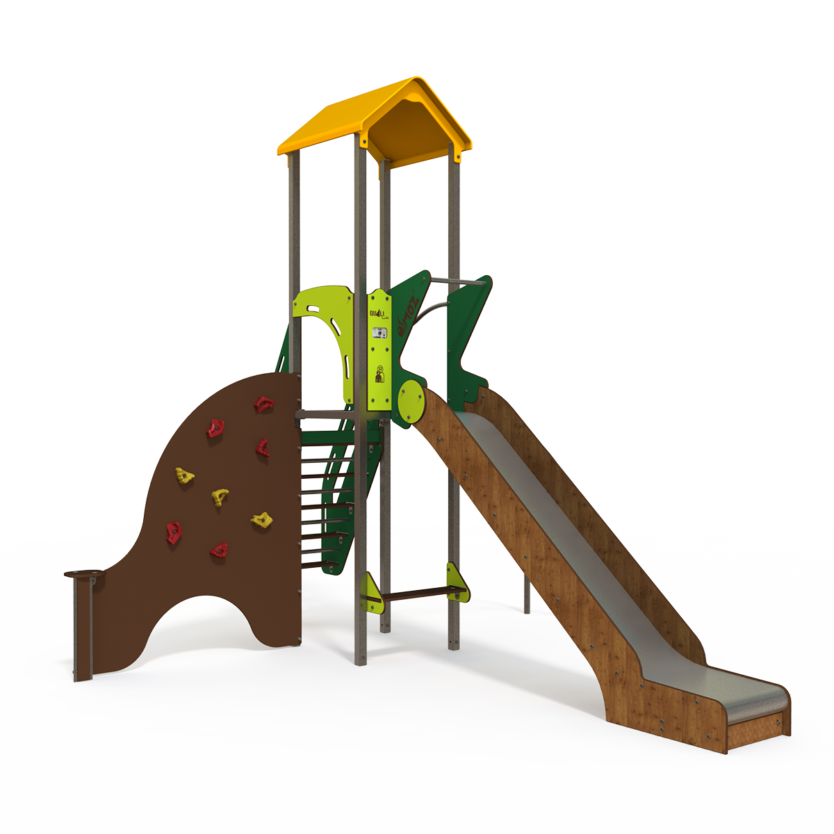 Osmoz steel multiplay unit with slides and climbing activities OS 15-1004