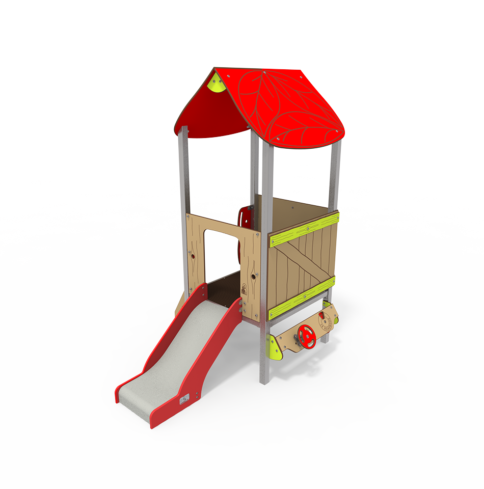 SY 06-1001-S11 is a Symbioz steel multiplay unit from the Symbioz range by Quali-Cité. Designed for children aged 3–14 years, it features climbing walls, rope bridges, and activity panels. Built from