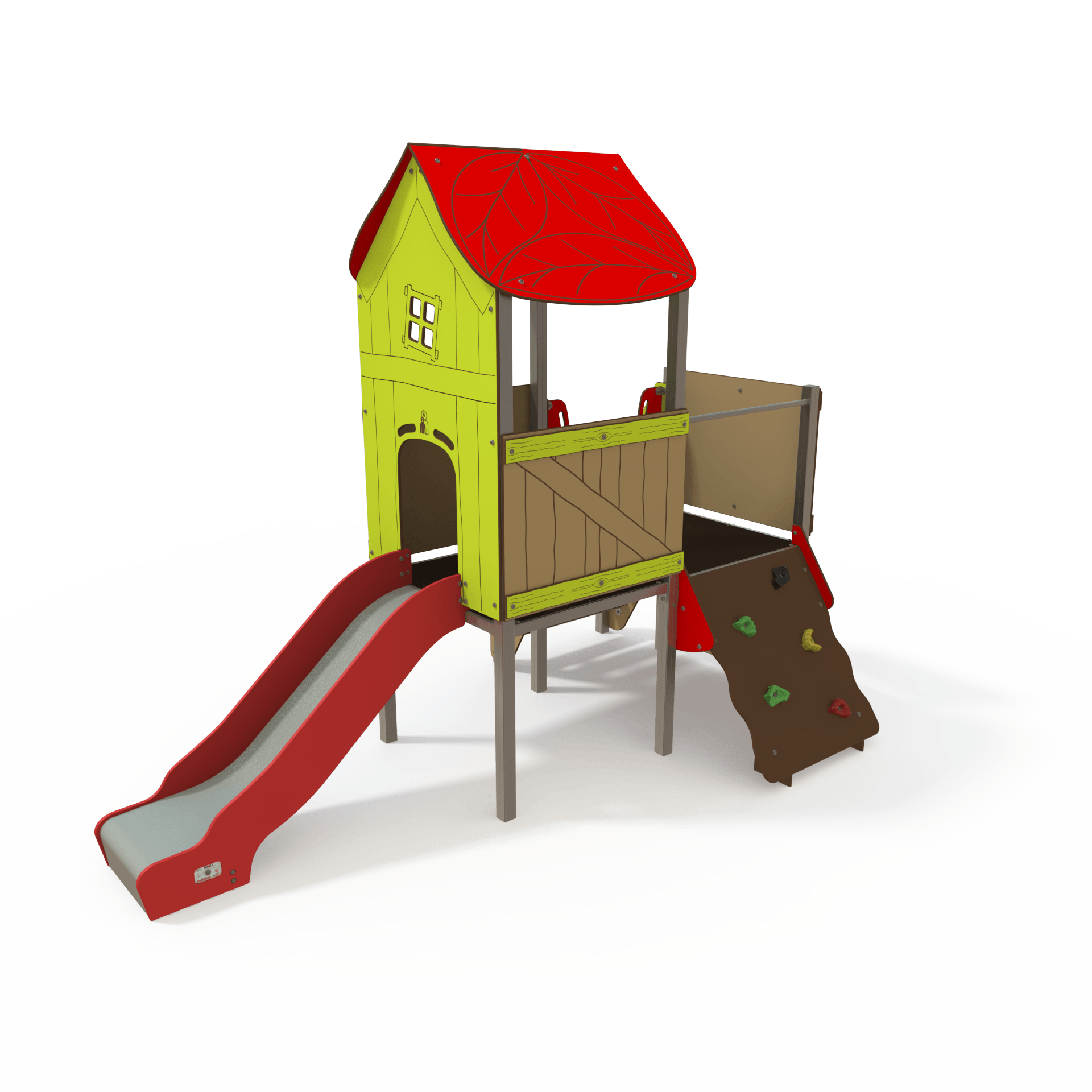 SY_09-1005-S11_f_v2-FR SY 09-1005 is a Symbioz steel multiplay unit from the Symbioz range by Quali-Cité. Designed for children aged 3–14 years, it features climbing walls, rope bridges, and activity panels. Built from galv