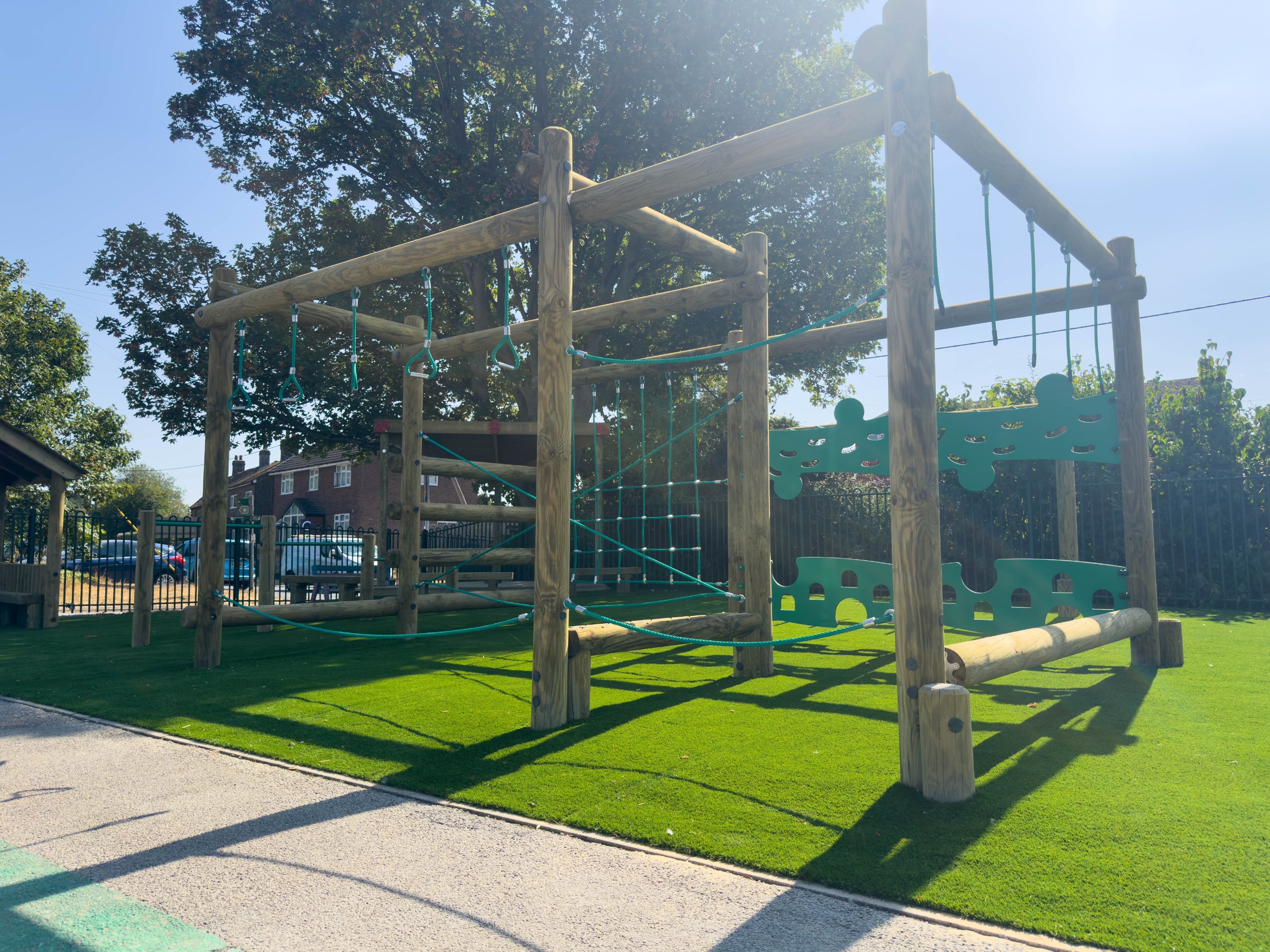 Dagnall playground refurbishment at Dagnall VA Church of England School